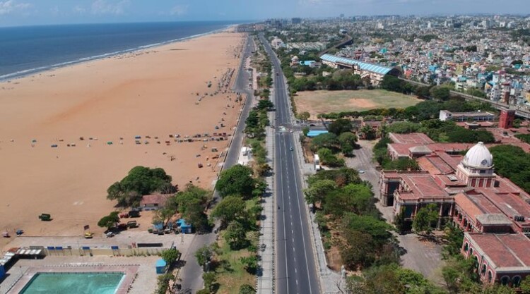 Chennai Marina Beach Coronavirus