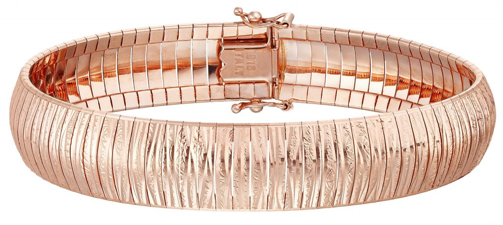 Cleopatra 22k rose gold bracelet