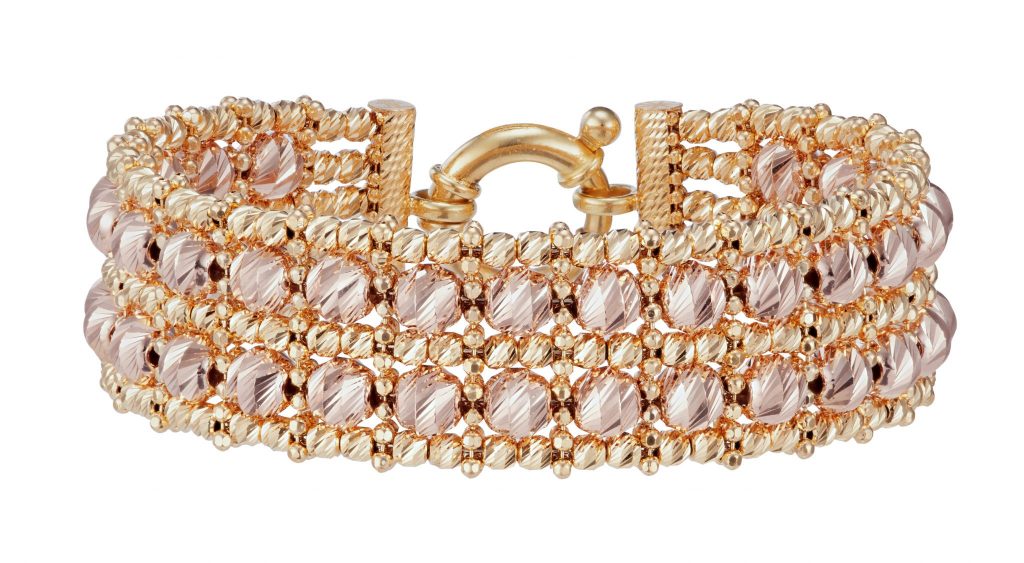 Stella 22k yellow and rose gold bangle