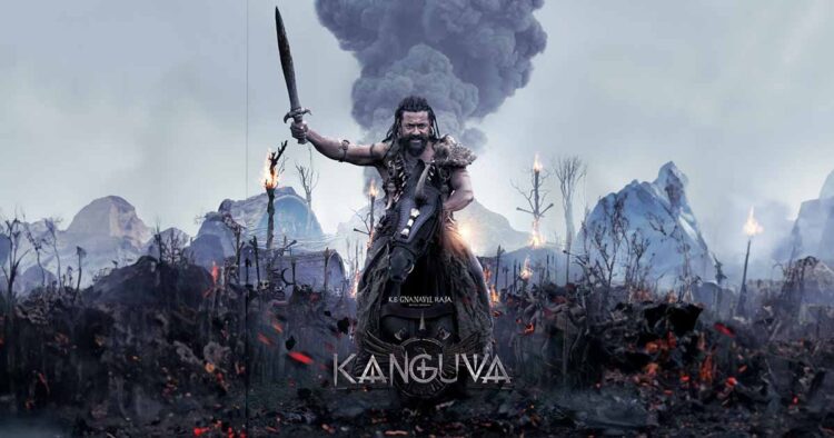 kanguva poster suriya turns into a mighty warrior as he surprises fans with his first look on his 48th birthday